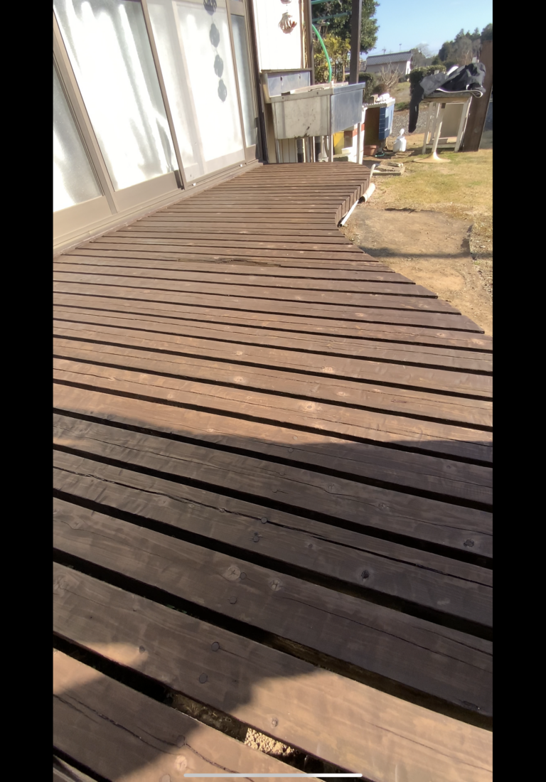 O様邸ウッドデッキ塗装