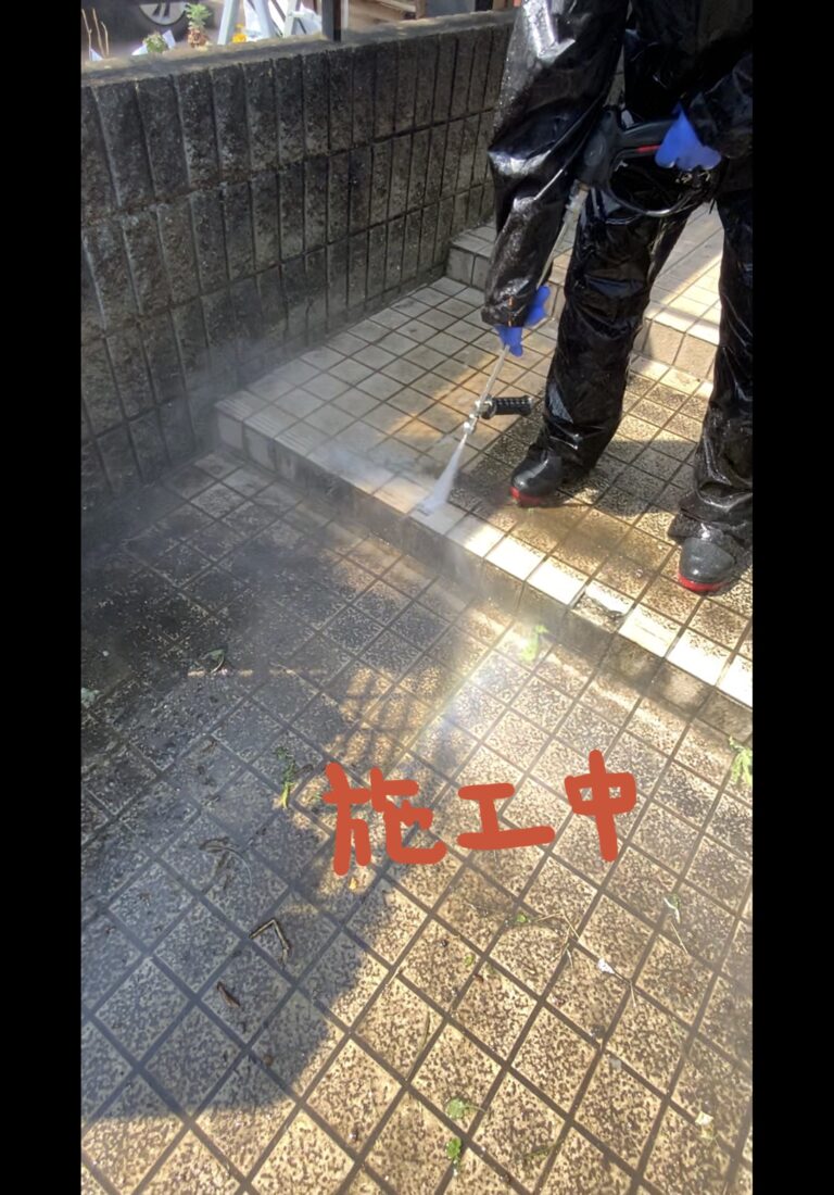 K様邸外構高圧洗浄